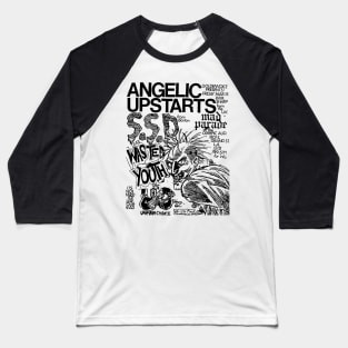 Angelic Upstarts / S.S.D. / Mad Parade / Wasted Youth Punk Flyer Baseball T-Shirt